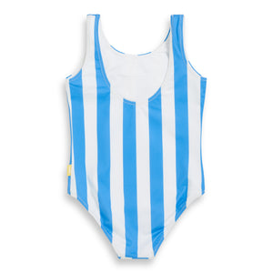 Blue and White Girls Striped swimsuit (Rayures d'azur)